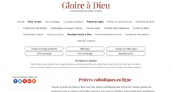 Desktop Screenshot of gloireadieu.com