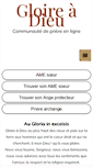 Mobile Screenshot of gloireadieu.com